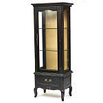 Витрина однодверная с ящиком и 3-мя полками из массива березы Vintage варинант исполнения - 2 | Loft Concept в Саратове