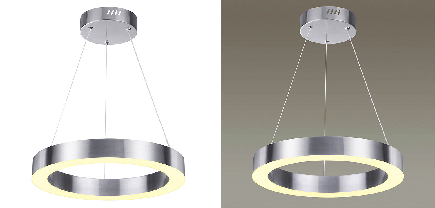 Подвесной светильник Nickel Ribbon Ring 40 Подвесной светильник Nickel Ribbon Ring 40 - Loft-Concept в Саратове