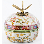 Фарфоровая шкатулка с бронзовой стрекозой Eden Garden варинант исполнения - 3 | Loft Concept в Саратове