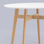 Обеденный стол с белой столешницей ELUNED FURNITURE варинант исполнения - 3 | Loft Concept в Саратове