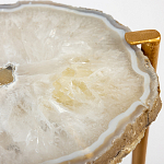 Кофейный стол со столешницей из агата Agate Design Beige варинант исполнения - 2 | Loft Concept в Саратове