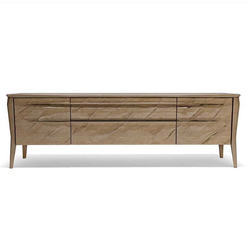 ТВ тумба 2 двери и 2 выдвижных ящика Tasteful Furniture Венге Светлый дуб ТВ тумба 2 двери и 2 выдвижных ящика Tasteful Furniture Венге Светлый дуб в Саратове | Loft Concept