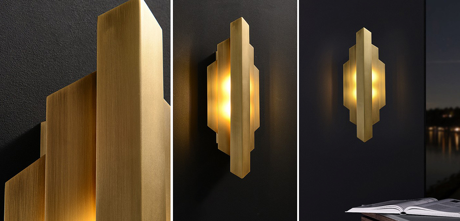 Бра Deco Sconce Vertical Geometric Modern Studio Endo Бра Deco Sconce Vertical Geometric Modern Studio Endo - Loft-Concept в Саратове
