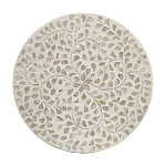 Приставной столик с рисунком из раковин устриц Bone Inlay варинант исполнения - 4 | Loft Concept в Саратове