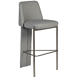 Стул барный серый с обивкой из экокожи Special Support варинант исполнения - 1 | Loft Concept в Саратове
