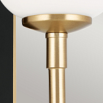  Бра с прямоугольным черным основанием и белым матовым цилиндрическим плафоном Kichler варинант исполнения - 11 | Loft Concept в Саратове