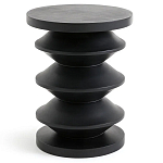 Фигурный приставной столик черного цвета AMORPHOUS варинант исполнения - 1 | Loft Concept в Саратове