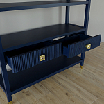 Стеллаж с двумя ящиками Elsa Dreams Blue варинант исполнения - 3 | Loft Concept в Саратове