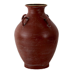 Ваза бордовая с 4-мя фактурными ручками Vase Burgundy Glaze варинант исполнения - 1 | Loft Concept в Саратове