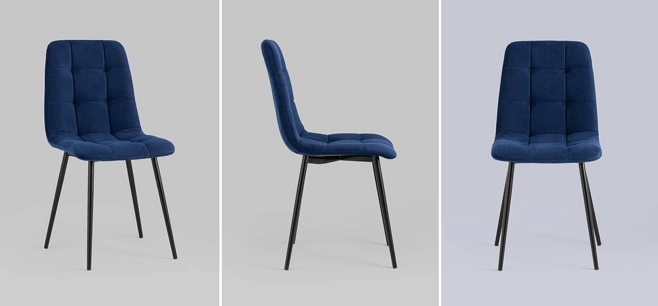 Стул NANCY S-2 Chair Синий Индиго Стул NANCY S-2 Chair Синий Индиго - Loft-Concept в Саратове