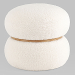 Пуф Полли S тедди белый варинант исполнения - 1 | Loft Concept в Саратове