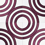 Дизайнерская плитка с узором Мишень варинант исполнения - 1 | Loft Concept в Саратове