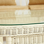 Комплект уличной мебели из ротанга Clara белый варинант исполнения - 11 | Loft Concept в Саратове