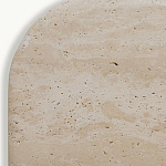 Консоль с овальной столешницей и фактурным деревянным основанием Enzo варинант исполнения - 4 | Loft Concept в Саратове