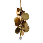 Люстра креативная из дисков цвета латунь Constellation Light and Style варинант исполнения - 1 | Loft Concept в Саратове