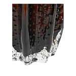 Ваза стеклянная янтарного цвета с текстурированным силуэтом Carambola варинант исполнения - 3 | Loft Concept в Саратове