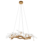 Люстра подвесная с прозрачными стеклянными птичками на ветвях Диаметр 100 см Serip Voa варинант исполнения - 2 | Loft Concept в Саратове