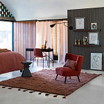 Черный приставной столик из массива AMORPHOUS варинант исполнения - 3 | Loft Concept в Саратове