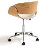 Вращающееся офисное кресло на колёсах Delwyn Chair White варинант исполнения - 3 | Loft Concept в Саратове