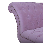 Кушетка фиолетовая с мягкой обивкой из велюра Michael Couch варинант исполнения - 3 | Loft Concept в Саратове