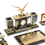 Настольный письменный набор из яшмы и долерита в подарочной упаковке Manager Organizer варинант исполнения - 2 | Loft Concept в Саратове