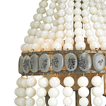 Бра каплевидной формы декорированная нитями стеклянных бусин молочного цвета Bead threads варинант исполнения - 1 | Loft Concept в Саратове