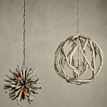 Люстра круглая в виде веток деревьев Natural Driftwood варинант исполнения - 4 | Loft Concept в Саратове