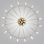 Люстра подвесная из металла с прозрачными подвесками из хрусталя Quasar 93 варинант исполнения - 4 | Loft Concept в Саратове