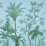 Обои ручная роспись Amazonia Duck Egg варинант исполнения - 2 | Loft Concept в Саратове