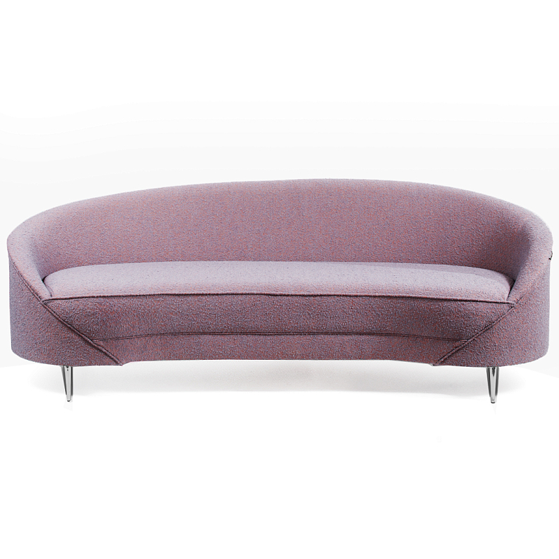 Диван Paulet Sofa Сиреневое Букле Лиловый Хром Диван Paulet Sofa Сиреневое Букле Лиловый Хром в Саратове | Loft Concept