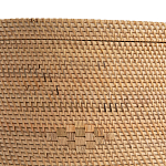 Плетеная овальная корзина с крышкой Shani Rattan Basket варинант исполнения - 4 | Loft Concept в Саратове