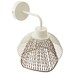 Бра с сетчатым металлическим абажуром Beige Gold Mesh Lampshade варинант исполнения - 3 | Loft Concept в Саратове
