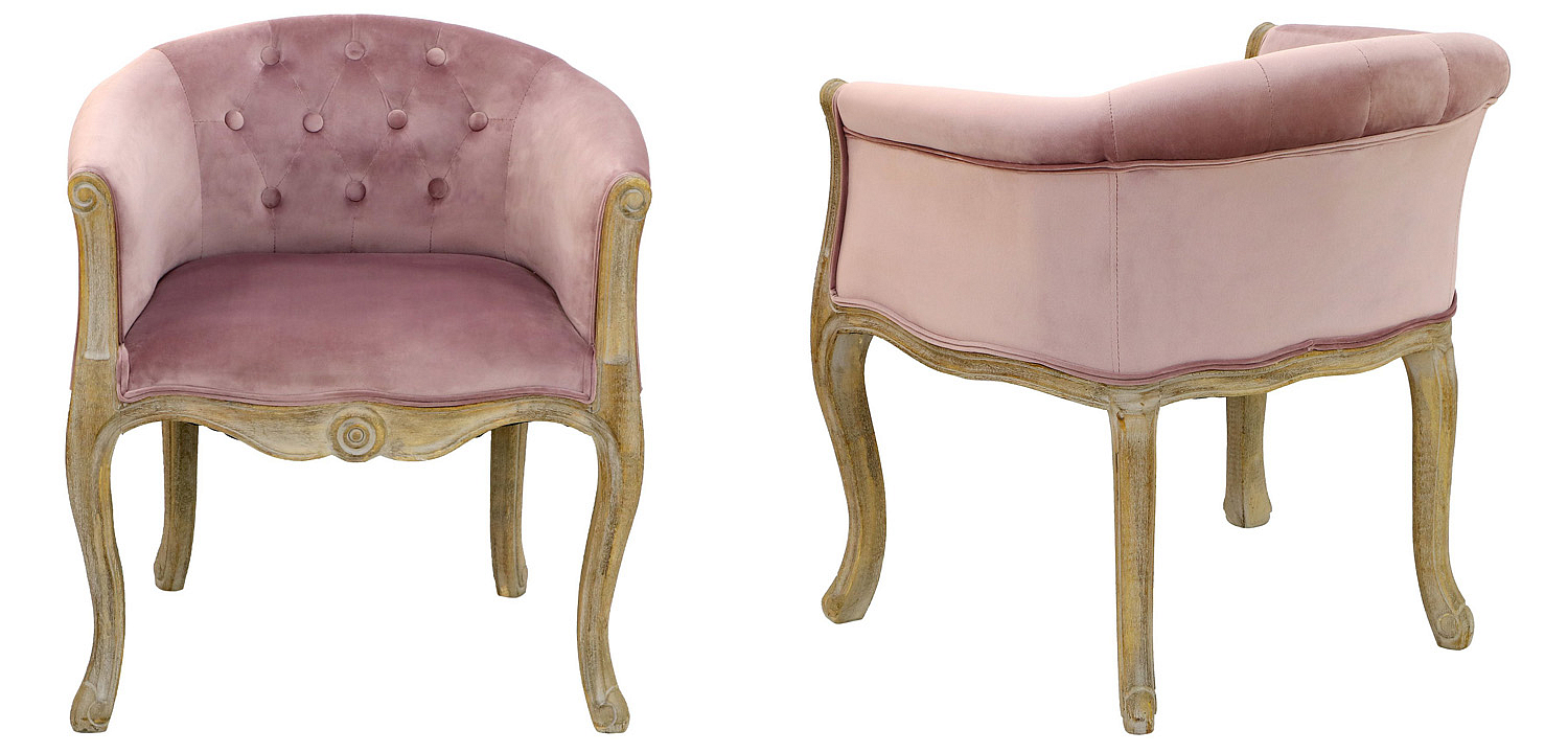 Кресло French Provence Armchair Roderic pink Кресло French Provence Armchair Roderic pink - Loft-Concept в Саратове