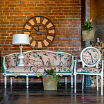 Часы настенные из металла в стиле лофт Clock with History варинант исполнения - 4 | Loft Concept в Саратове