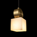 Подвесной светильник с квадратным мраморным плафоном Marble square варинант исполнения - 6 | Loft Concept в Саратове