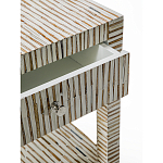 Тумбочка прикроватная Vancouver Bone Inlay Bedside Beige варинант исполнения - 2 | Loft Concept в Саратове
