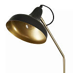 Торшер с плафоном в форме купола в сочетании черного и золотистого цвета Minimalist Execution варинант исполнения - 1 | Loft Concept в Саратове