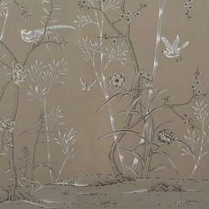 Обои ручная роспись Portobello Lead Grey II