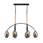 Люстра с серыми стеклянными плафонами Inscription варинант исполнения - 1 | Loft Concept в Саратове