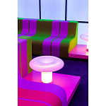 Дизайнерский кофейный стол на круглых ножках Poltronova T02 Pink Coffee Table варинант исполнения - 8 | Loft Concept в Саратове