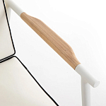 Садовый 2-х местный диван с подлокотниками из тика White варинант исполнения - 6 | Loft Concept в Саратове