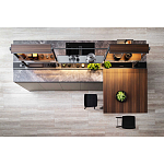 Кухонный гарнитур из камня и дерева SISTEMA XY Dada Engenereed Kitchen варинант исполнения - 6 | Loft Concept в Саратове