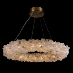 Люстра кольцевая из натурального горного хрусталя Harmonious Crystal Circles варинант исполнения - 1 | Loft Concept в Саратове