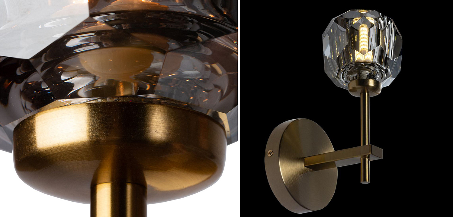 Бра RH Boule de Cristal Single Sconce smoky Бра RH Boule de Cristal Single Sconce smoky - Loft-Concept в Саратове