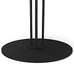 Стол журнальный с круглой столешницей из стекла Gray and Gold Marble варинант исполнения - 4 | Loft Concept в Саратове