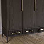 Большой Шкаф Primo Темный орех с 3 дверьми и 3 выдвижными ящиками варинант исполнения - 3 | Loft Concept в Саратове