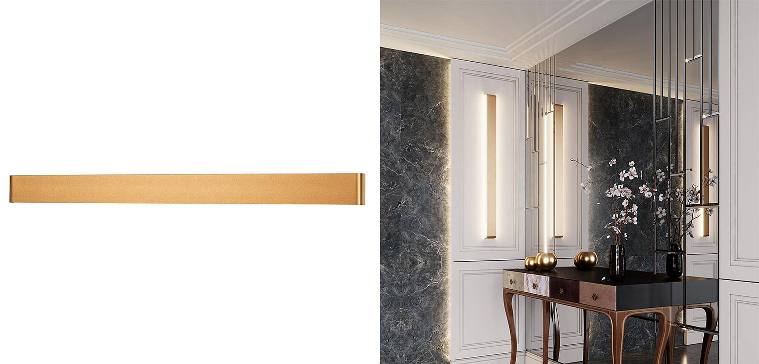 Бра Obverse Gold Long Wall lamp Бра Obverse Gold Long Wall lamp - Loft-Concept в Саратове
