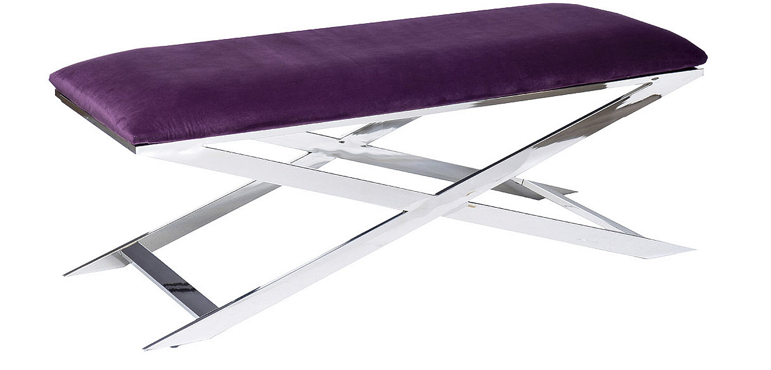Банкетка Bench Velor Violet Банкетка Bench Velor Violet - Loft-Concept в Саратове
