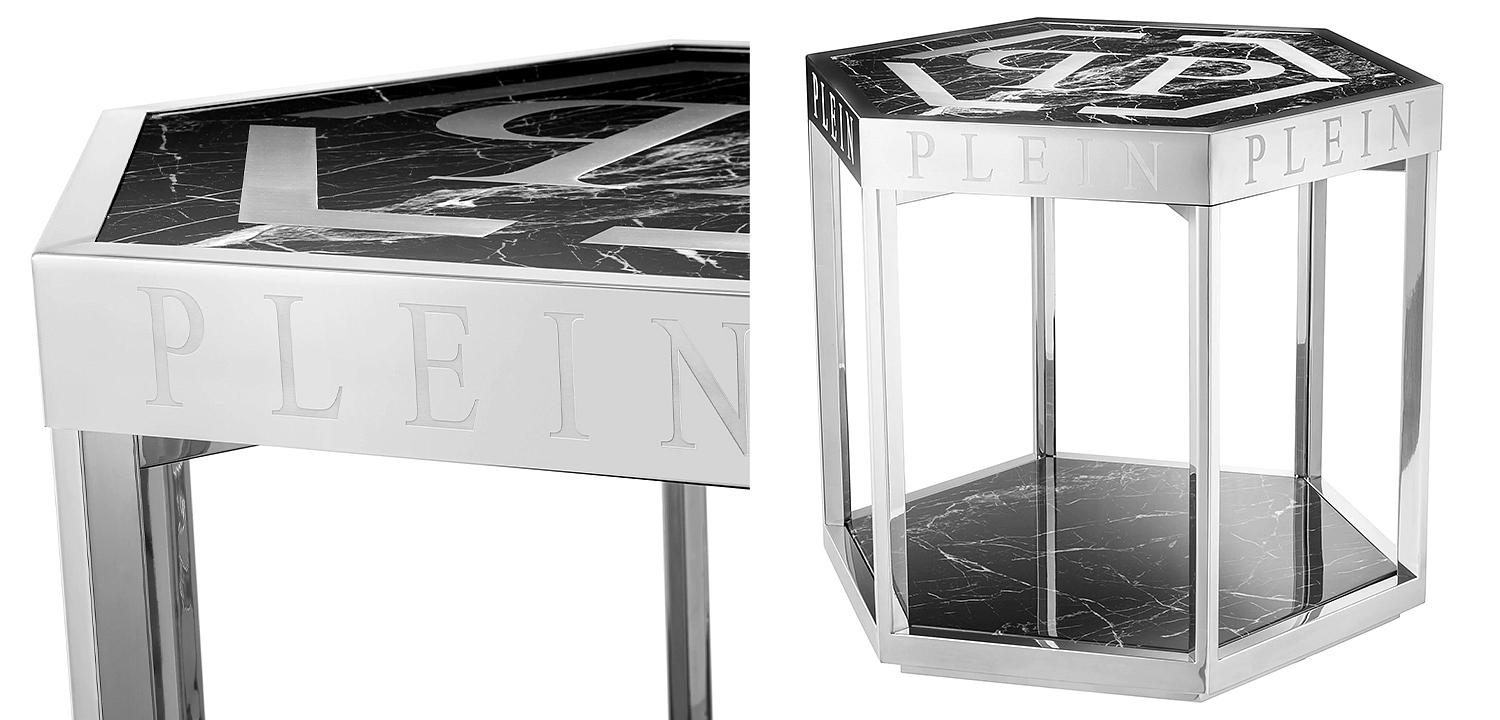Приставной стол Philipp Plein Side Table Billionaire Chrome Приставной стол Philipp Plein Side Table Billionaire Chrome - Loft-Concept в Саратове