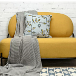 Чехол на подушку с рисунком и вышивкой Aurora Allure Sprout варинант исполнения - 5 | Loft Concept в Саратове